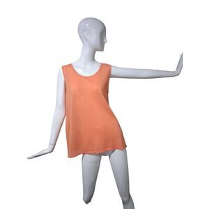 Chadwicks of Boston Women's XL Linen Cotton Sleeveless Casual Beachy Resort Tank